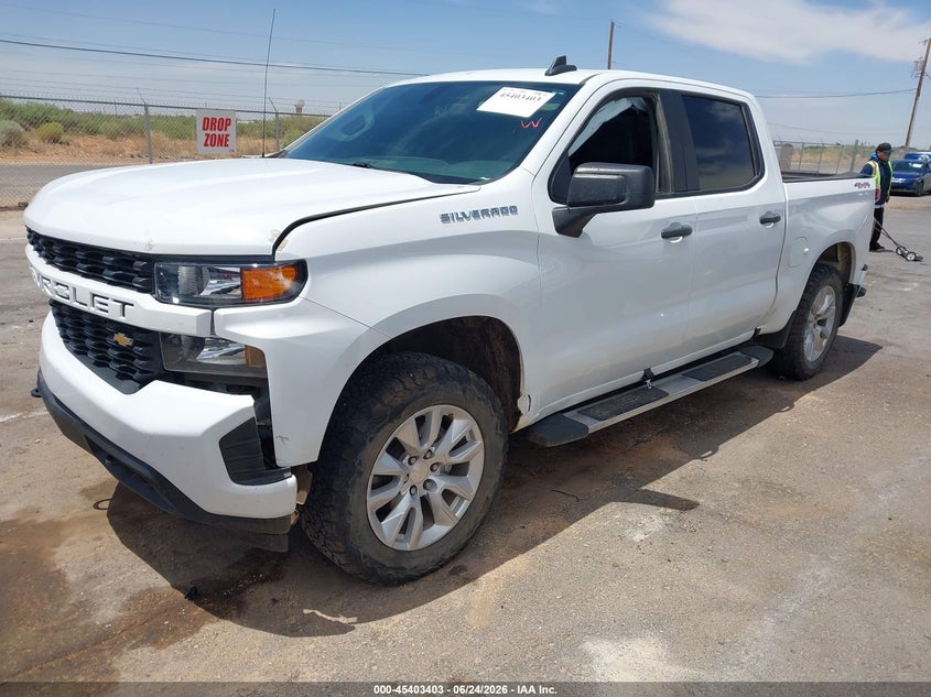 2022 Chevrolet Silverado VIN 1GCPYBEK1NZ172876 IAAI salvage auction — RIGHT FRONT, Salvage Title, sold $1,050 on 2026-08-19 (photo 2)