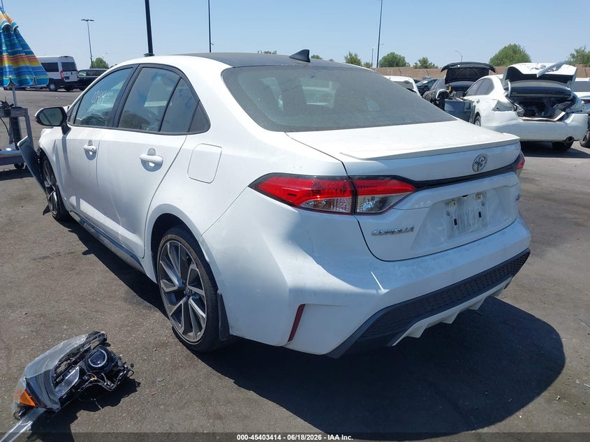 2022 Toyota Corolla VIN 5YFP4MCE3NP108336 IAAI salvage auction — FRONT END, Salvage Title, sold $3,950 on 2026-07-24 (photo 3)