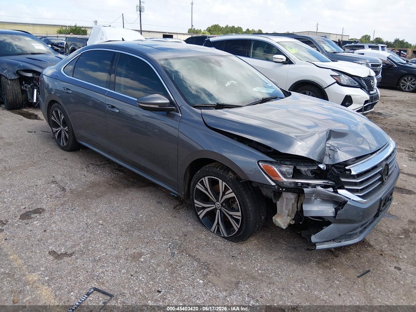 2021 Volkswagen Passat VIN 1VWSA7A37MC005172 IAAI salvage auction — RIGHT FRONT, Salvage (Texas), sold $2,200 on 2026-08-01 (photo 1)