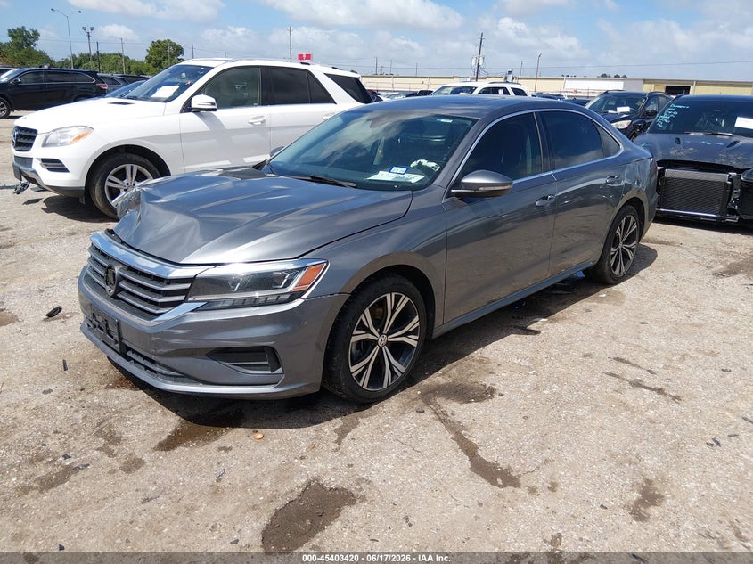 2021 Volkswagen Passat VIN 1VWSA7A37MC005172 IAAI salvage auction — RIGHT FRONT, Salvage (Texas), sold $2,200 on 2026-08-01 (photo 2)