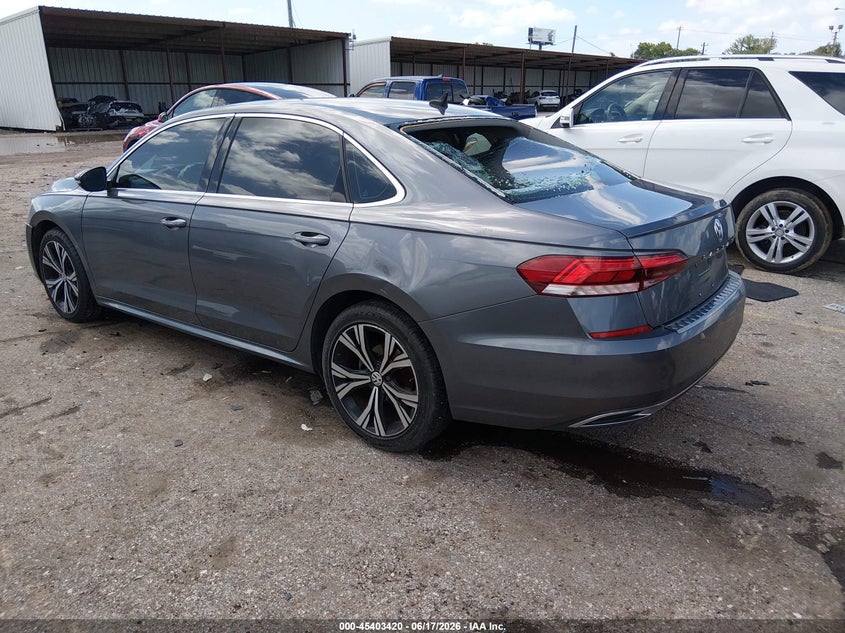 2021 Volkswagen Passat VIN 1VWSA7A37MC005172 IAAI salvage auction — RIGHT FRONT, Salvage (Texas), sold $2,200 on 2026-08-01 (photo 3)