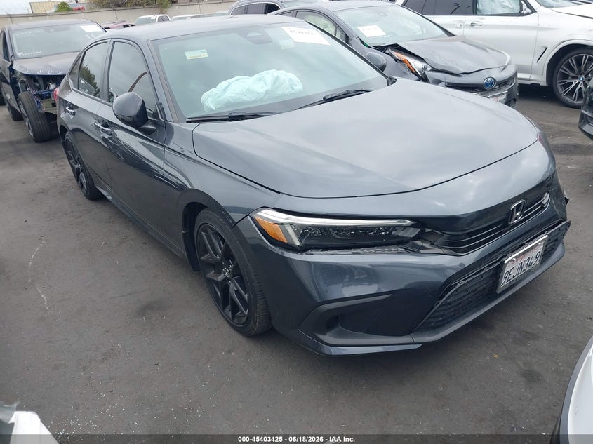 2023 Honda Civic VIN 2HGFE2F59PH504807 IAAI salvage auction — FRONT END, Salvage Certificate (California), sold $6,600 on 2026-07-29 (photo 1)