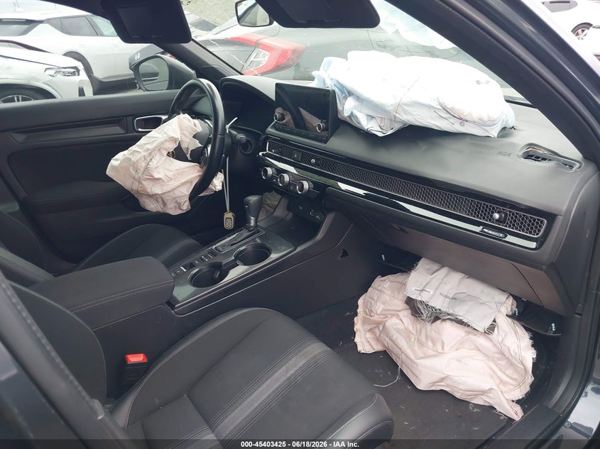 2023 Honda Civic VIN 2HGFE2F59PH504807 IAAI salvage auction — FRONT END, Salvage Title, sold $6,600 on 2026-07-24 (photo 5)