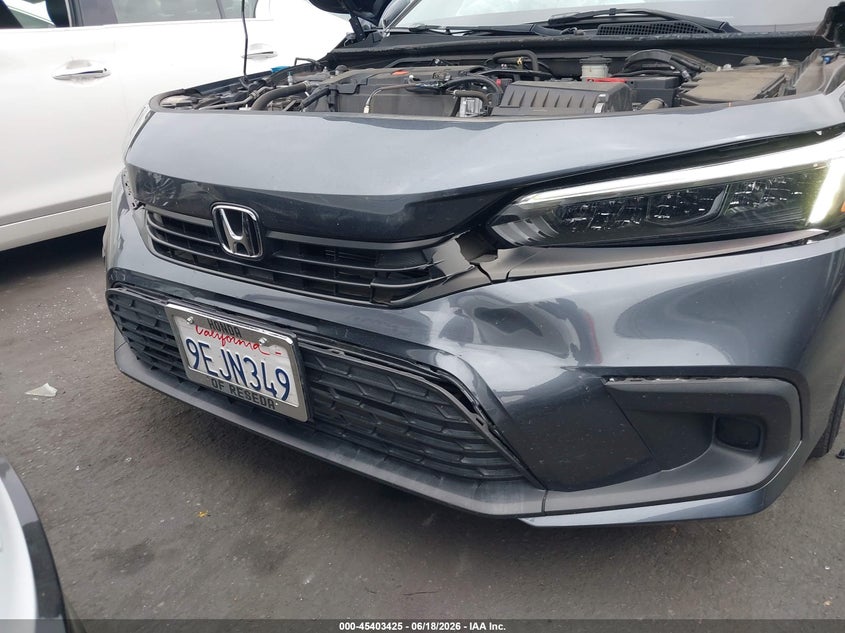 2023 Honda Civic VIN 2HGFE2F59PH504807 IAAI salvage auction — FRONT END, Salvage Title, sold $6,600 on 2026-07-24 (photo 6)