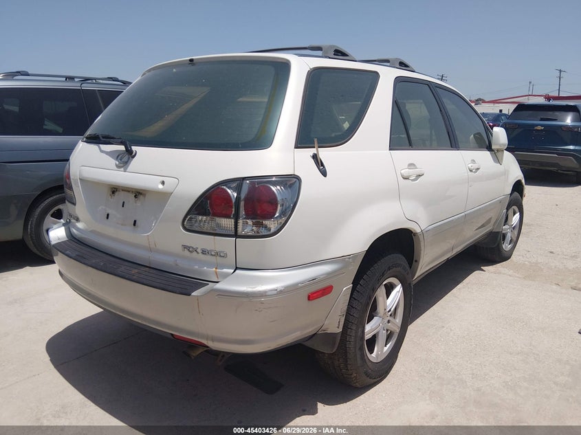 2002 Lexus Rx 300 VIN JTJGF10U420129994 IAAI salvage auction — NORMAL WEAR, Original (Texas), sold $25 on 2026-07-06 (photo 4)