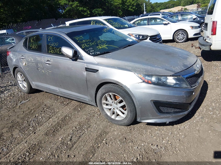 2011 Kia Optima VIN KNAGM4A72B5132816 IAAI salvage auction — FRONT END, Bill Of Sale (New York), sold $450 on 2026-07-14 (photo 1)