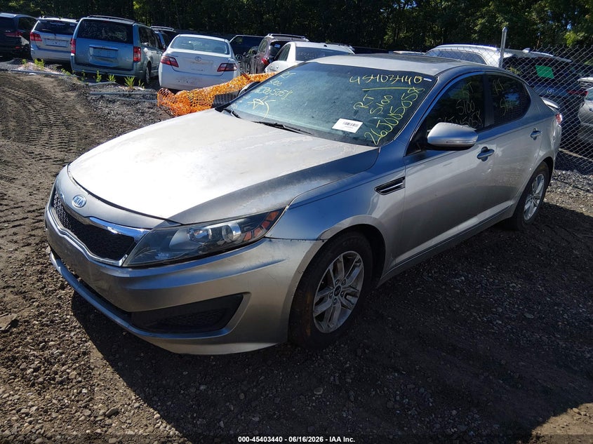 2011 Kia Optima VIN KNAGM4A72B5132816 IAAI salvage auction — FRONT END, Bill Of Sale (New York), sold $450 on 2026-07-14 (photo 2)