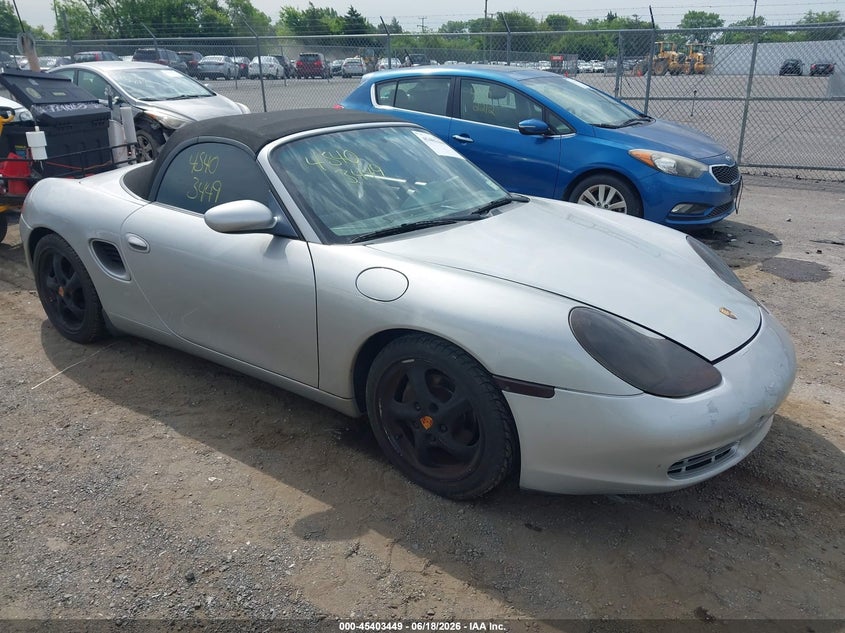 2000 Porsche Boxster VIN WP0CA2981YU624506 IAAI salvage auction — NORMAL WEAR, Clear (Virginia), sold $525 on 2026-07-28 (photo 1)