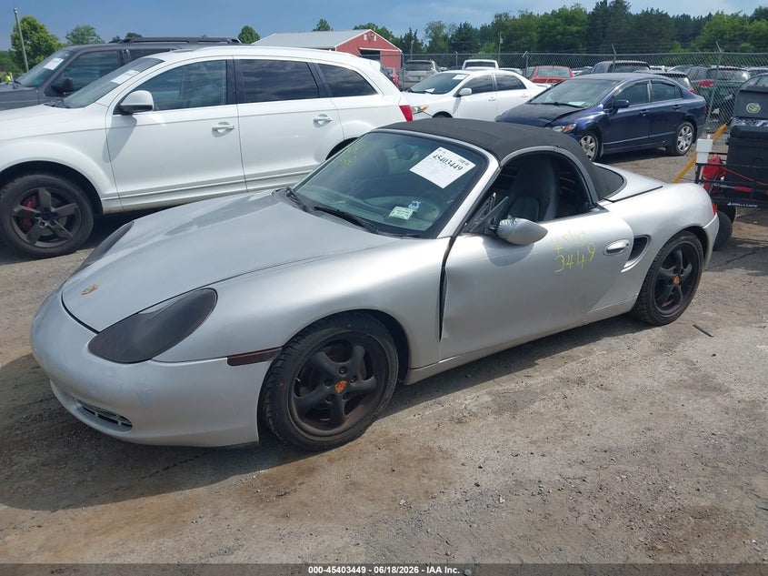2000 Porsche Boxster VIN WP0CA2981YU624506 IAAI salvage auction — NORMAL WEAR, Clear (Virginia), sold $525 on 2026-07-28 (photo 2)
