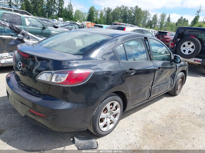 2013 Mazda 3 VIN JM1BL1TF5D1773858 IAAI salvage auction — SIDE, Salvage Title, sold $450 on 2026-07-09 (photo 4)