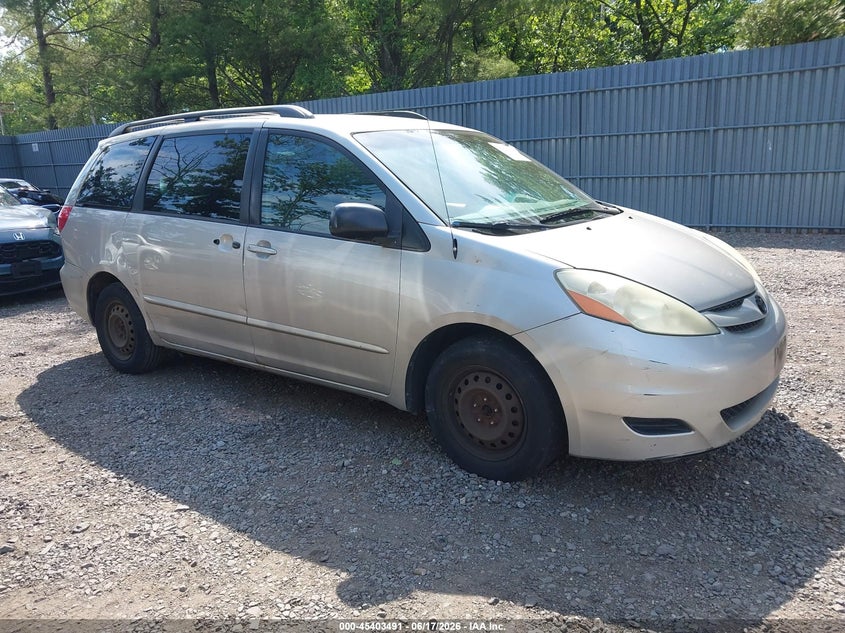 2006 Toyota Sienna VIN 5TDZA23C16S523717 IAAI salvage auction — FRONT & REAR, Clear (New Jersey), sold $950 on 2026-07-12 (photo 1)