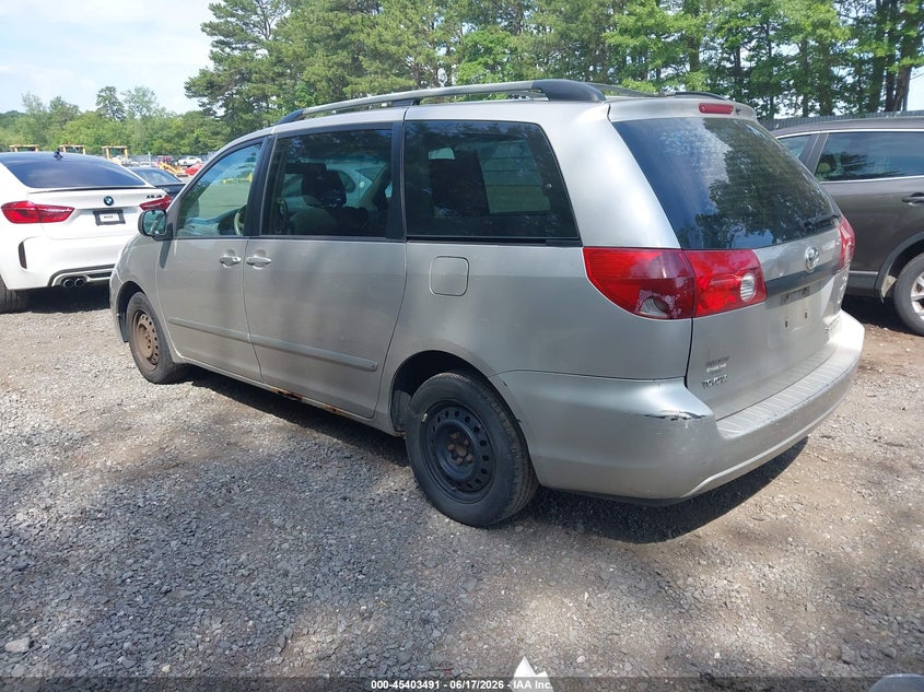 2006 Toyota Sienna VIN 5TDZA23C16S523717 IAAI salvage auction — FRONT & REAR, Clear (New Jersey), sold $950 on 2026-07-12 (photo 3)
