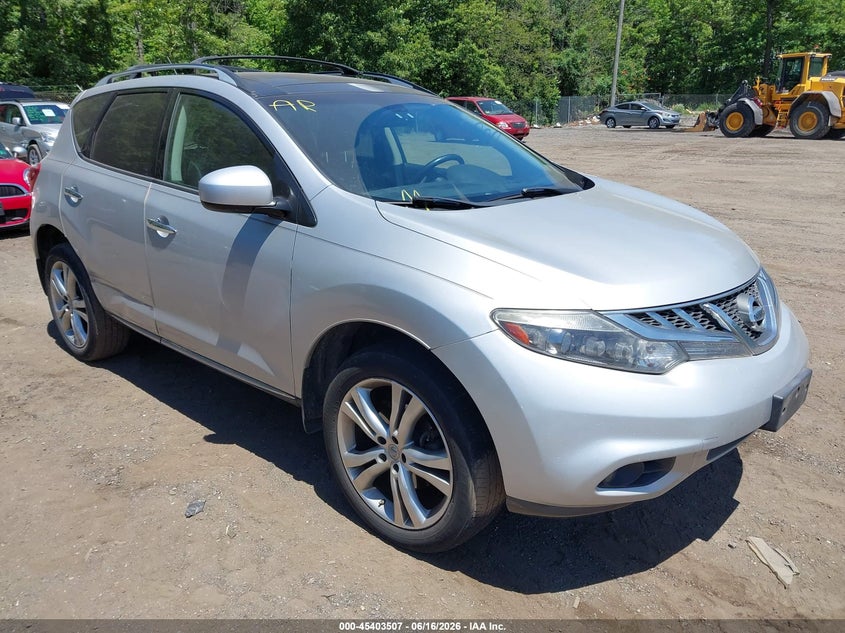 2011 Nissan Murano VIN JN8AZ1MW6BW176862 IAAI salvage auction — NORMAL WEAR, Clear (Virginia), sold $450 on 2026-07-15 (photo 1)