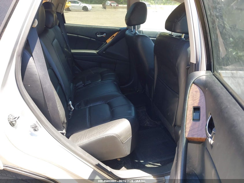 2011 Nissan Murano VIN JN8AZ1MW6BW176862 IAAI salvage auction — NORMAL WEAR, Clear (Virginia), sold $450 on 2026-07-15 (photo 8)