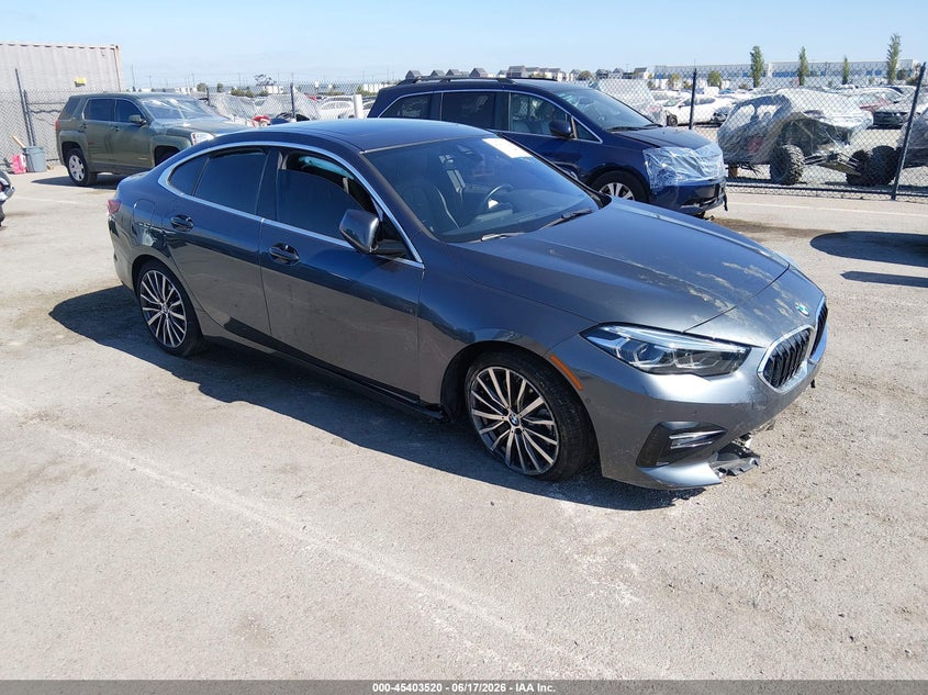 2021 BMW 2er VIN WBA53AK00M7H40676 IAAI salvage auction — FRONT END, Salvage Title, sold $3,800 on 2026-07-29 (photo 1)