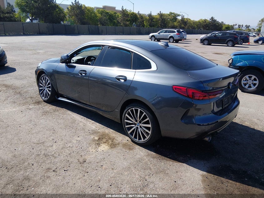 2021 BMW 2er VIN WBA53AK00M7H40676 IAAI salvage auction — FRONT END, Salvage Title, sold $3,800 on 2026-07-29 (photo 3)
