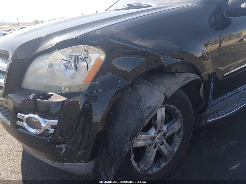 2007 Mercedes-benz Gl-klasse VIN 4JGBF71E97A280107 IAAI salvage auction — LEFT FRONT, Salvage (Nevada), sold $300 on 2026-07-18 (photo 6)