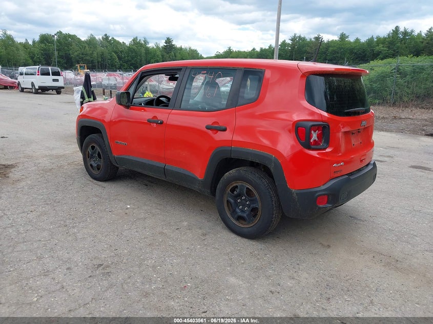2018 Jeep Renegade VIN ZACCJBAB6JPJ06161 IAAI salvage auction — NORMAL WEAR, Sf97 (Maine), sold $575 on 2026-07-20 (photo 3)