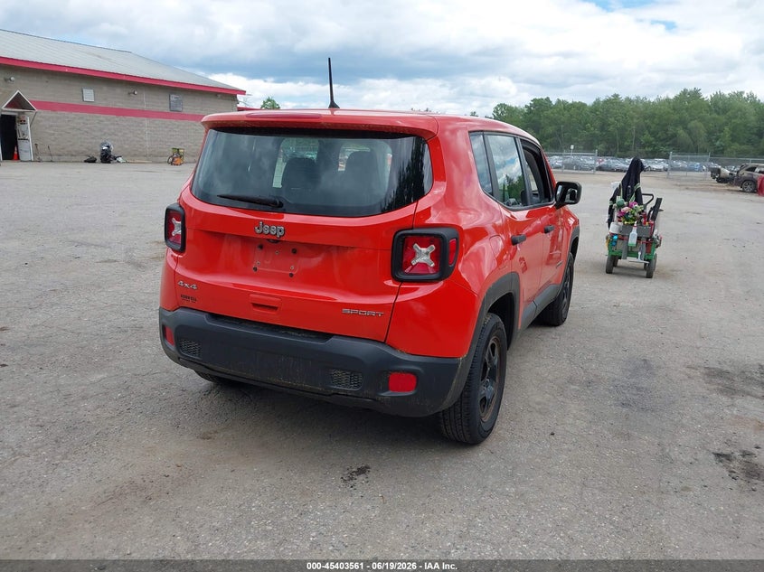 2018 Jeep Renegade VIN ZACCJBAB6JPJ06161 IAAI salvage auction — NORMAL WEAR, Sf97 (Maine), sold $575 on 2026-07-20 (photo 4)