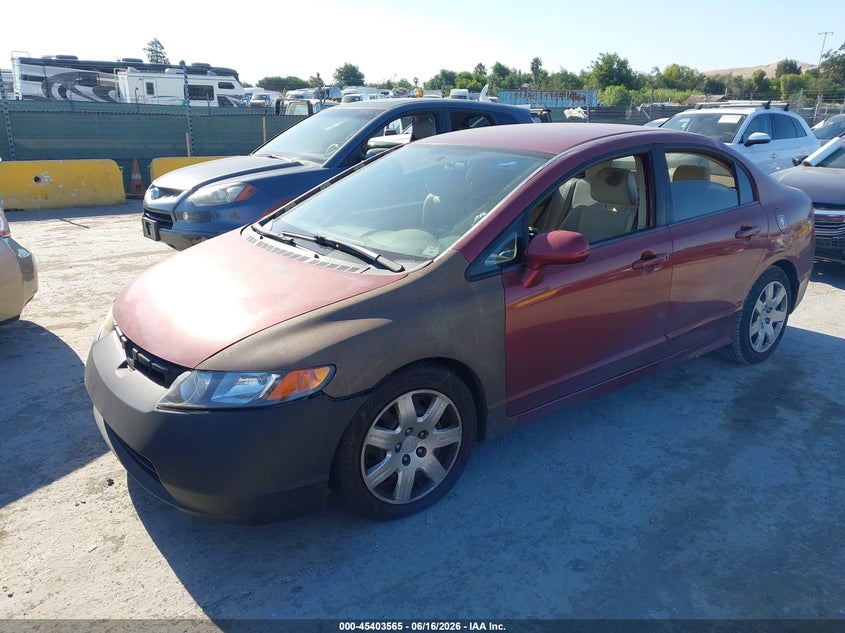 2007 Honda Civic VIN JHMFA16537S004198 IAAI salvage auction — NORMAL WEAR, Clear (Nevada), sold $375 on 2026-07-09 (photo 2)