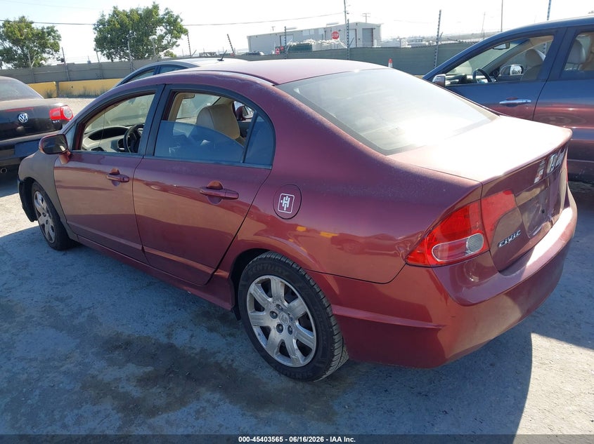 2007 Honda Civic VIN JHMFA16537S004198 IAAI salvage auction — NORMAL WEAR, Clear (Nevada), sold $375 on 2026-07-09 (photo 3)