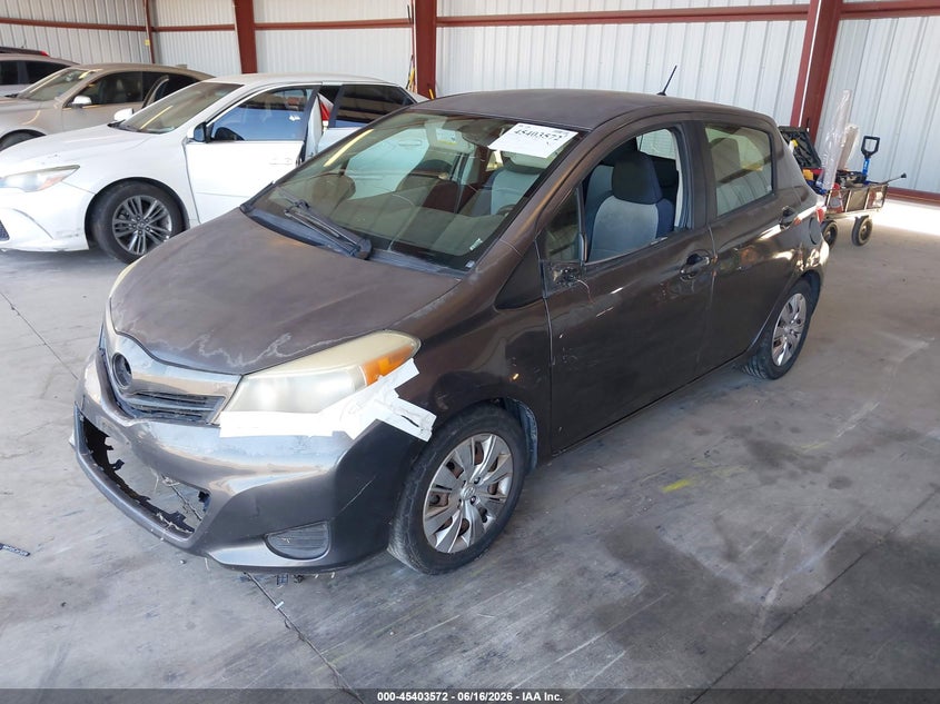 2014 Toyota Yaris VIN JTDKTUD34ED578825 IAAI salvage auction — NORMAL WEAR, Salvage (California), sold $1,100 on 2026-07-21 (photo 2)