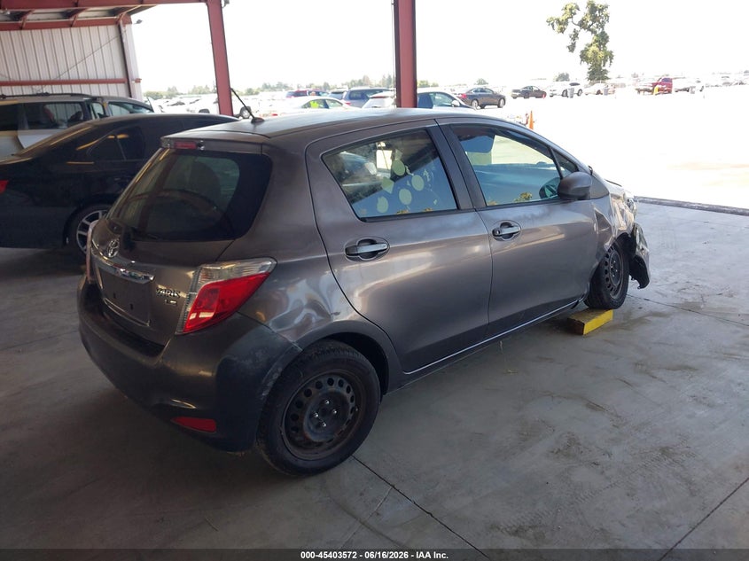 2014 Toyota Yaris VIN JTDKTUD34ED578825 IAAI salvage auction — NORMAL WEAR, Salvage (California), sold $1,100 on 2026-07-21 (photo 4)