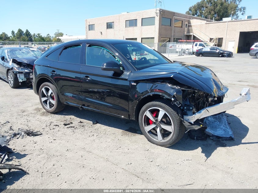 2024 Audi Q5 sportback VIN WA15AAFYXR2137755 IAAI salvage auction — FRONT END, Salvage (California), sold $6,650 on 2026-07-20 (photo 1)