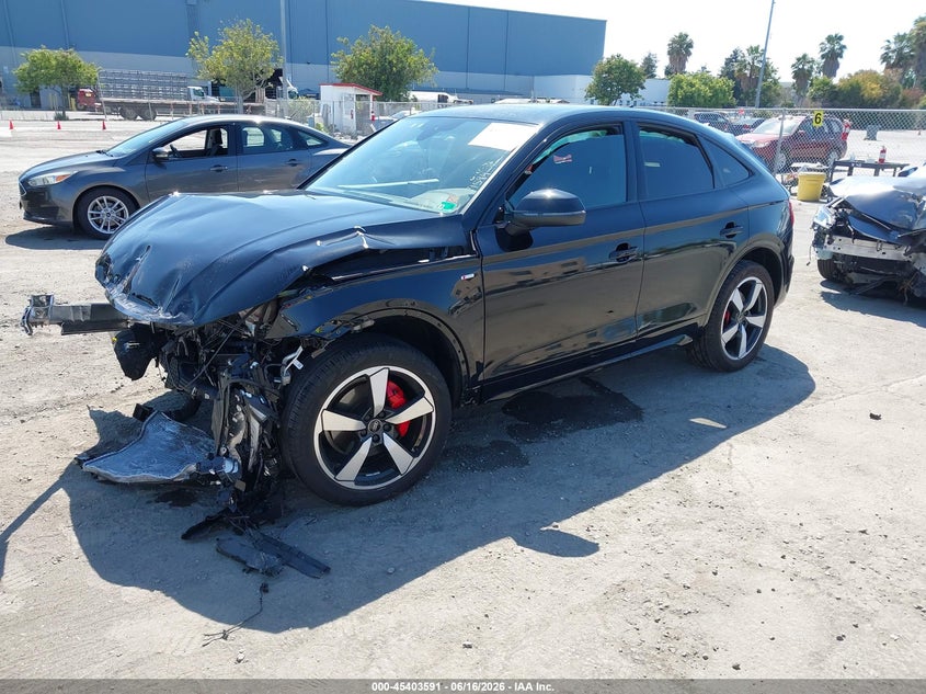 2024 Audi Q5 sportback VIN WA15AAFYXR2137755 IAAI salvage auction — FRONT END, Salvage (California), sold $6,650 on 2026-07-20 (photo 2)