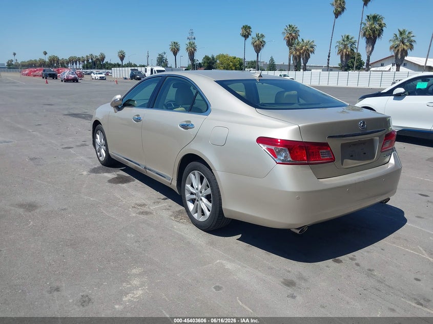 2012 Lexus ES VIN JTHBK1EG8C2509789 IAAI salvage auction — NORMAL WEAR, Duplicate Paperwork (California), sold $800 on 2026-07-14 (photo 3)
