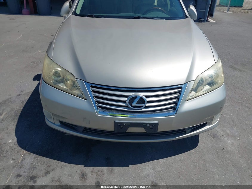 2012 Lexus ES VIN JTHBK1EG8C2509789 IAAI salvage auction — NORMAL WEAR, Duplicate Paperwork (California), sold $800 on 2026-07-14 (photo 6)