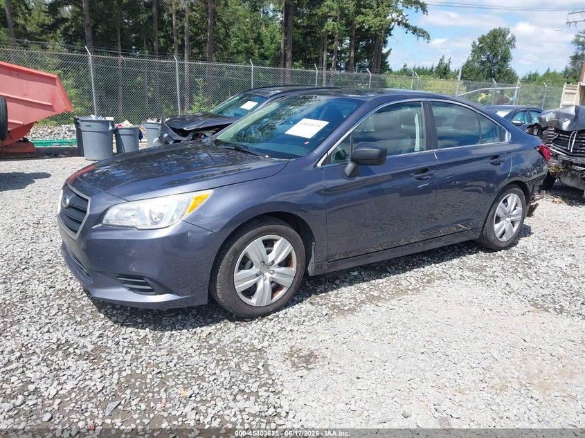 2016 Subaru LEGACY VIN 4S3BNAA6XG3040632 IAAI salvage auction — REAR END, Salvage Title, sold $1,600 on 2026-07-22 (photo 2)