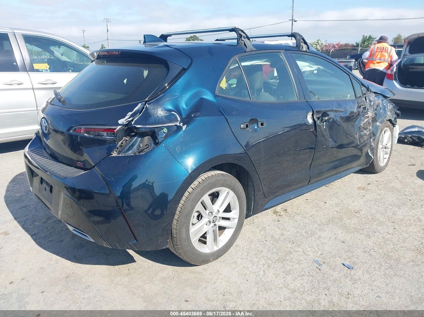 2021 Toyota Corolla VIN JTND4MBE0M3117020 IAAI salvage auction — FRONT & REAR, Salvage (California), sold $900 on 2026-07-30 (photo 4)