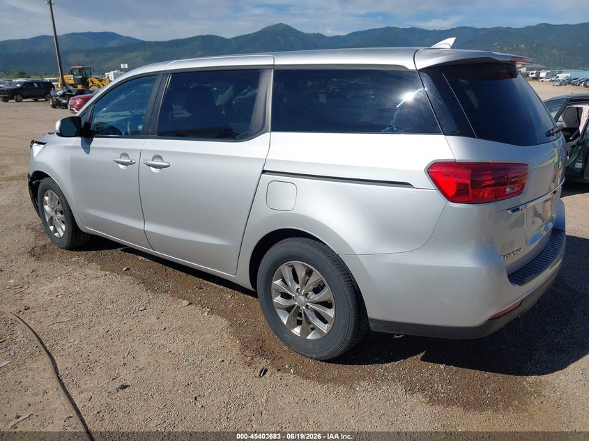 2021 Kia SEDONA VIN KNDMB5C13M6667645 IAAI salvage auction — FRONT END, Salvage Title, sold $2,400 on 2026-08-01 (photo 3)