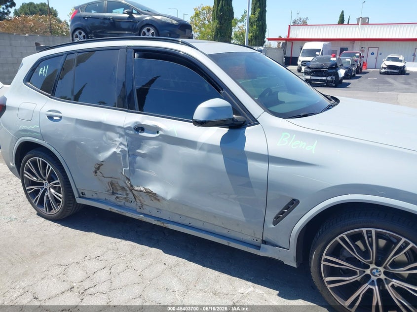 2022 BMW X3 VIN 5UX53DP06N9K83645 IAAI salvage auction — RIGHT SIDE, Salvage Title, sold $19,300 on 2026-07-23 (photo 6)
