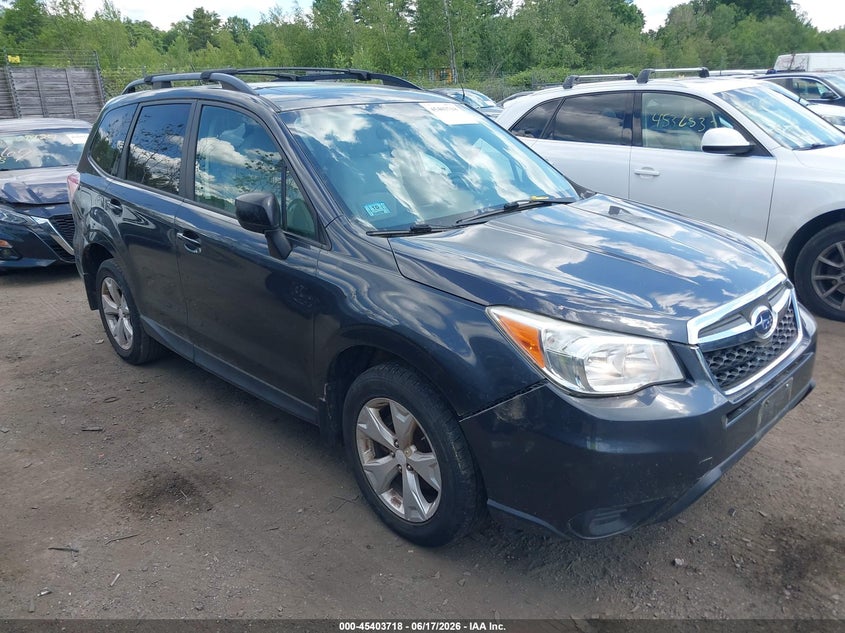 2014 Subaru Forester VIN JF2SJAECXEH438839 IAAI salvage auction — NORMAL WEAR, Original (Vermont), sold $1,050 on 2026-07-17 (photo 1)