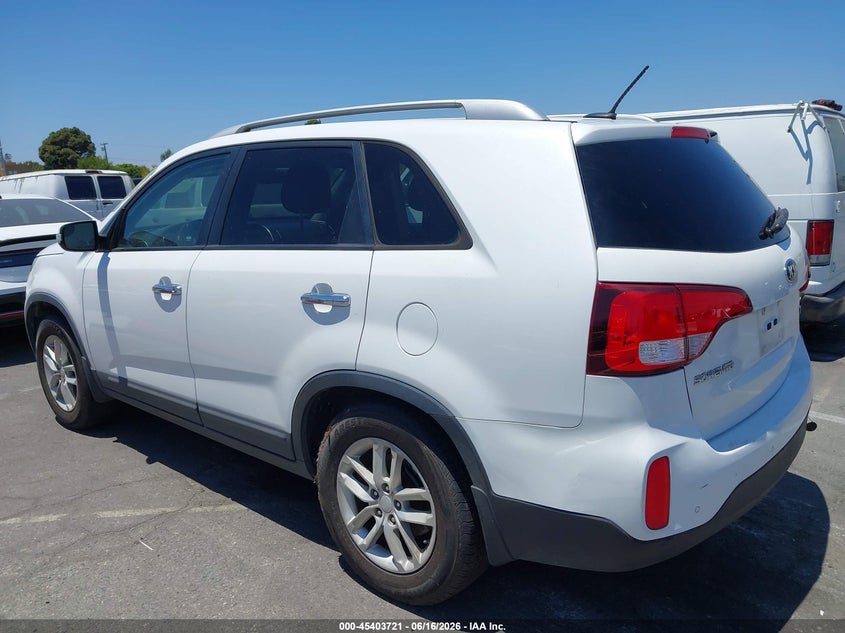 2015 Kia Sorento VIN 5XYKT4A74FG555832 IAAI salvage auction — NORMAL WEAR, Salvage (California), sold $1,100 on 2026-07-09 (photo 3)