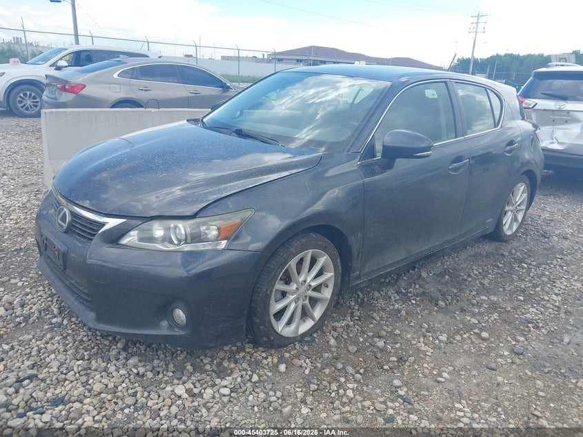 2011 Lexus Ct 200h VIN JTHKD5BH6B2032860 IAAI salvage auction — NORMAL WEAR, Clear-Endorsement (Wisconsin), sold $1,825 on 2026-07-09 (photo 2)