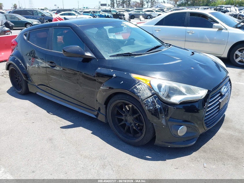 2015 Hyundai Veloster VIN KMHTC6AE3FU241159 IAAI salvage auction — NORMAL WEAR, Salvage Title, sold $525 on 2026-07-30 (photo 1)