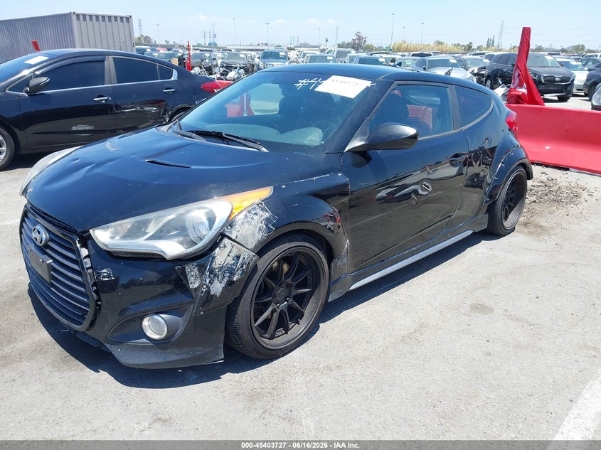 2015 Hyundai Veloster VIN KMHTC6AE3FU241159 IAAI salvage auction — NORMAL WEAR, Salvage Title, sold $525 on 2026-07-30 (photo 2)