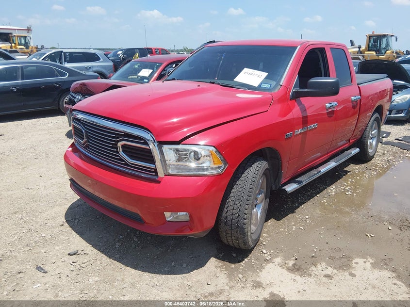 2012 Ram 1500 VIN 1C6RD7FT8CS142263 IAAI salvage auction — SIDE, Wait Title, sold $1,900 on 2026-08-13 (photo 2)