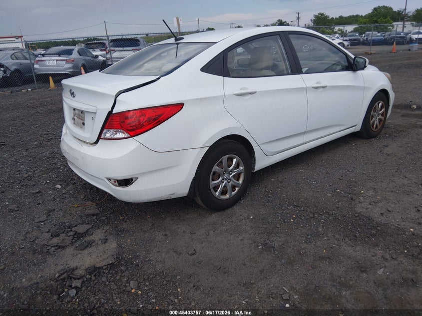 2012 Hyundai Accent VIN KMHCT4AE5CU261686 IAAI salvage auction — FRONT & REAR, Salvage (Idaho), sold $350 on 2026-07-13 (photo 4)