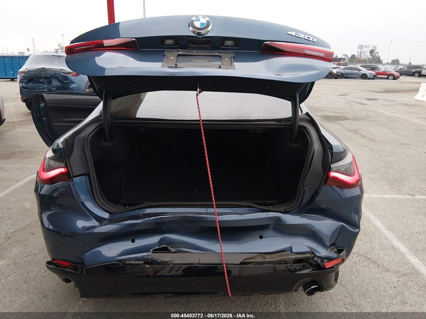 2021 BMW 4er VIN WBA53AP0XMCF74537 IAAI salvage auction — REAR END, Salvage Title, sold $11,200 on 2026-07-29 (photo 6)