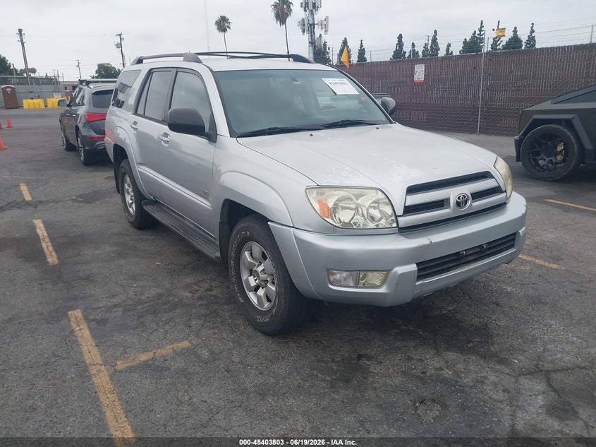 2003 Toyota 4runner VIN JTEZU14RX30010724 IAAI salvage auction — REAR END, Salvage (California), sold $2,150 on 2026-07-17 (photo 1)