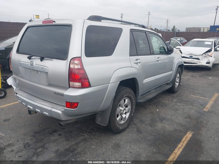 2003 Toyota 4runner VIN JTEZU14RX30010724 IAAI salvage auction — REAR END, Salvage (California), sold $2,150 on 2026-07-17 (photo 4)
