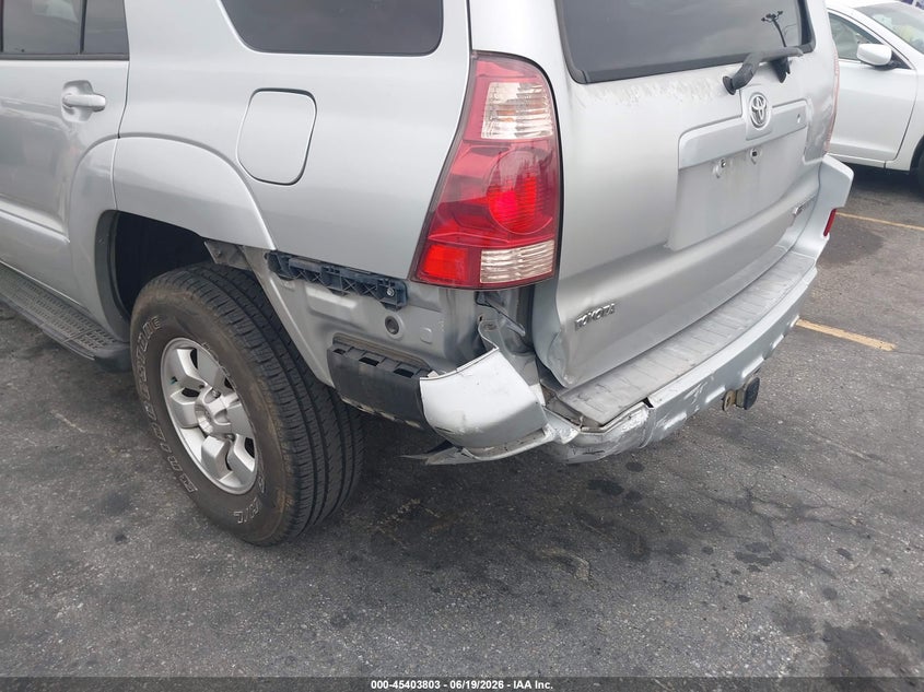 2003 Toyota 4runner VIN JTEZU14RX30010724 IAAI salvage auction — REAR END, Salvage (California), sold $2,150 on 2026-07-17 (photo 6)