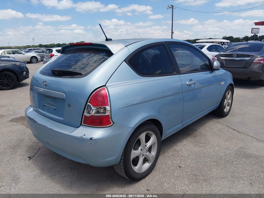 2011 Hyundai Accent VIN KMHCN3AC6BU200364 IAAI salvage auction — NORMAL WEAR, Original (Texas), sold $275 on 2026-07-06 (photo 4)