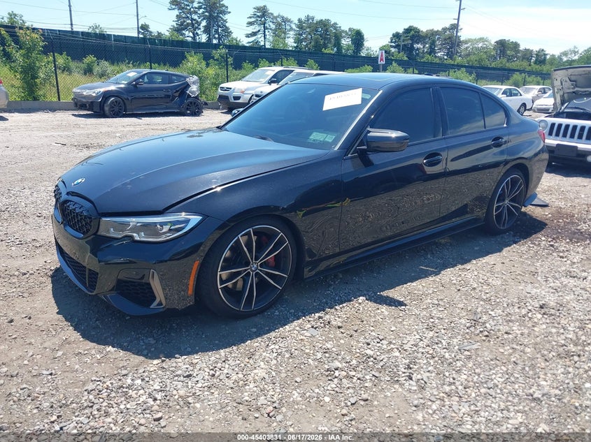 2021 BMW VIN 3MW5U9J07M8B59684 IAAI salvage auction — RIGHT SIDE, Salvage Title, sold $20,200 on 2026-08-25 (photo 2)