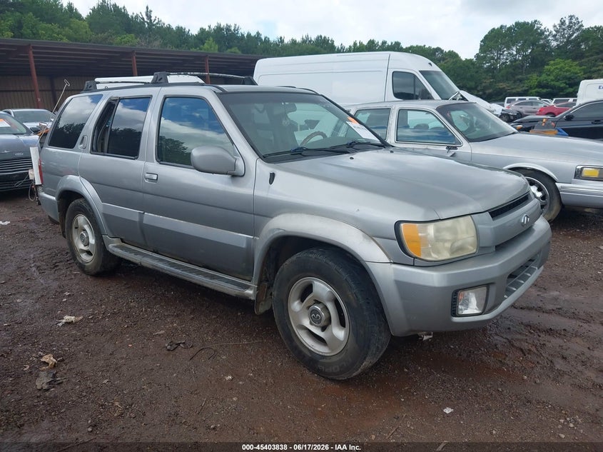 2001 Infiniti Qx4 VIN JNRDR07XX1W104195 IAAI salvage auction — RIGHT SIDE, Clear (Alabama), sold $225 on 2026-07-15 (photo 1)