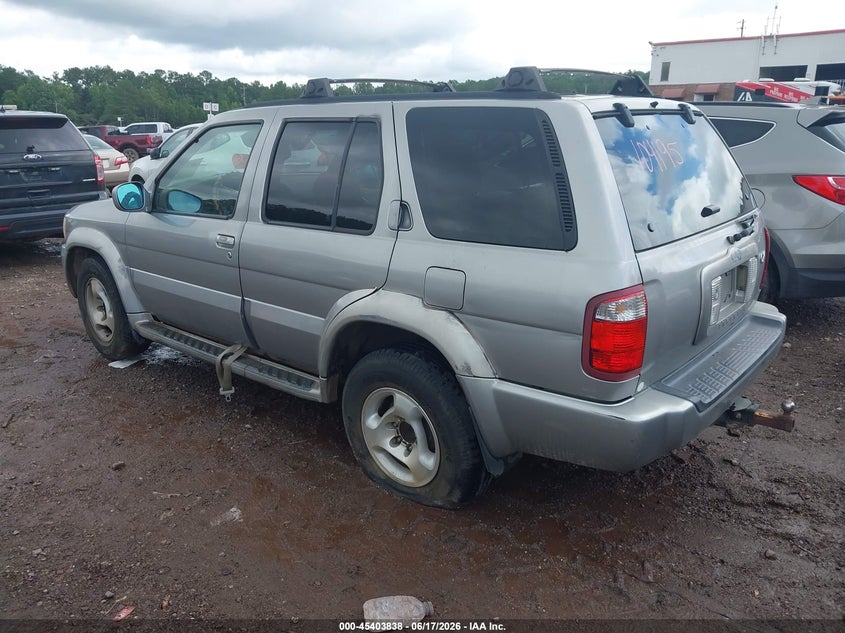 2001 Infiniti Qx4 VIN JNRDR07XX1W104195 IAAI salvage auction — RIGHT SIDE, Clear (Alabama), sold $225 on 2026-07-15 (photo 3)
